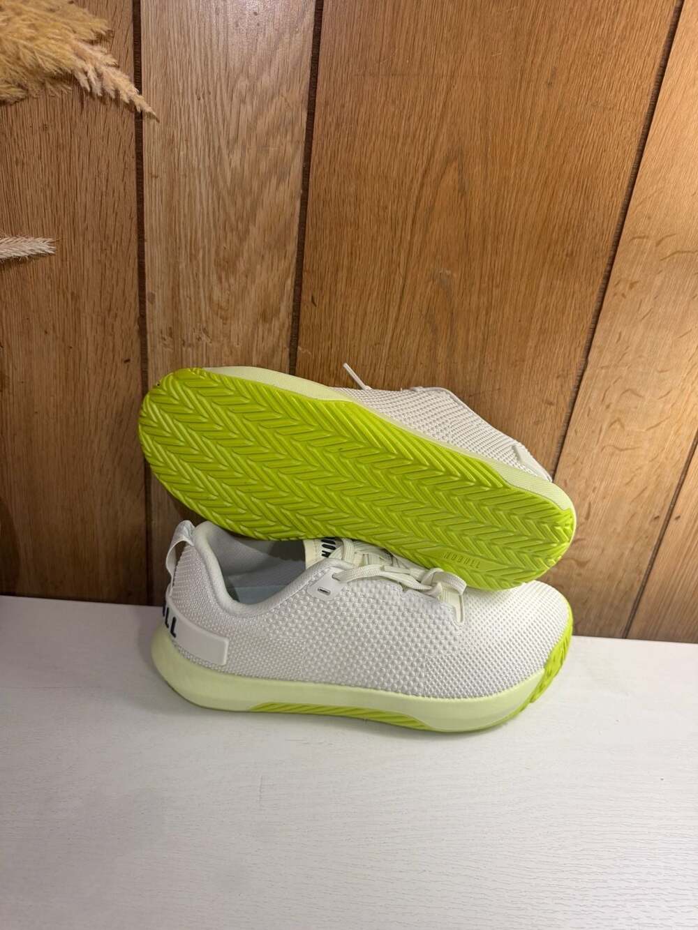 NOBULL Outwork Flex White Zest Men's Size 8 Women's Size 9.5 Training Shoes